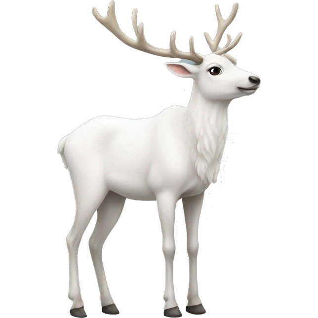 white-reindeer emoji