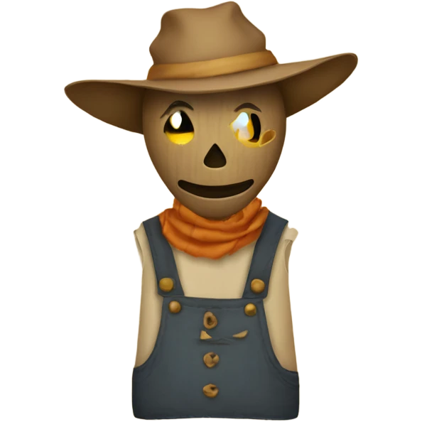 Kind scarecrow emoji
