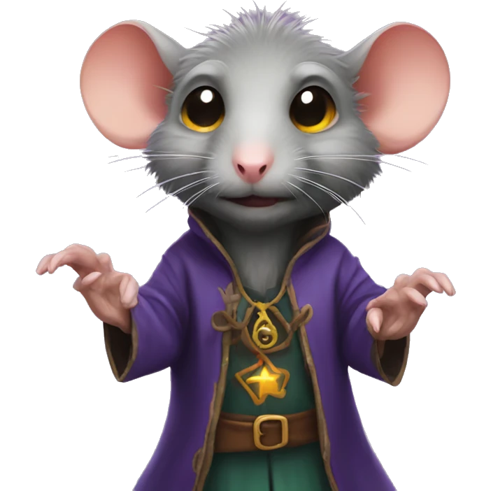 Rat wizard stinky emoji