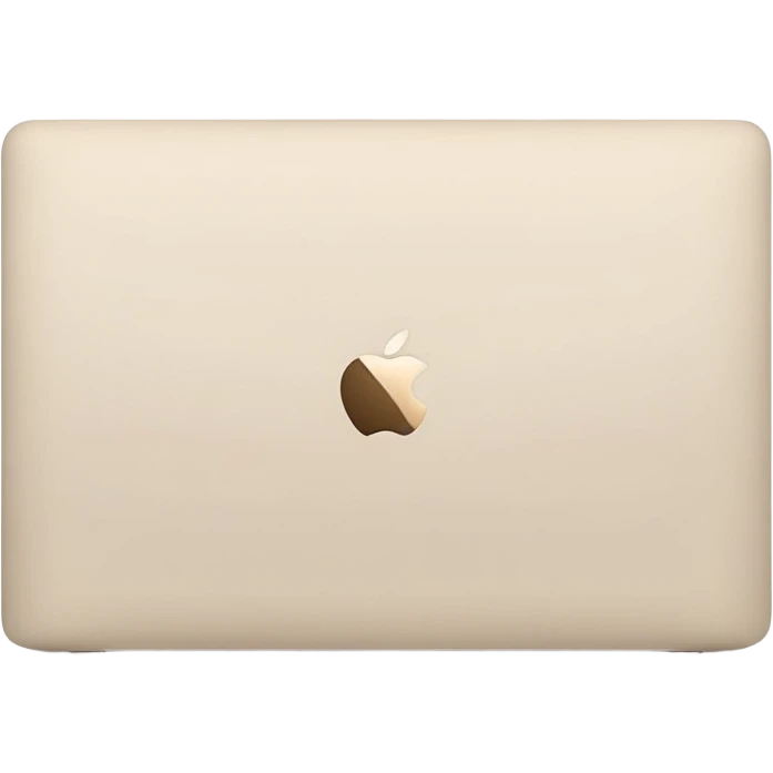 Cream colored MacBook  emoji