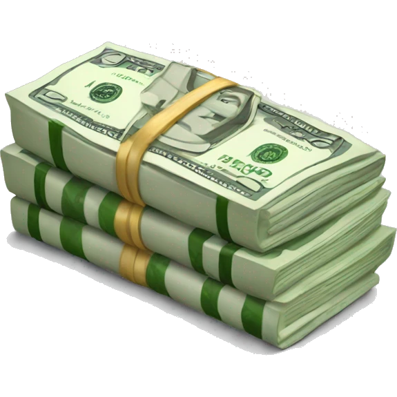 Money in Cash Bundles  emoji