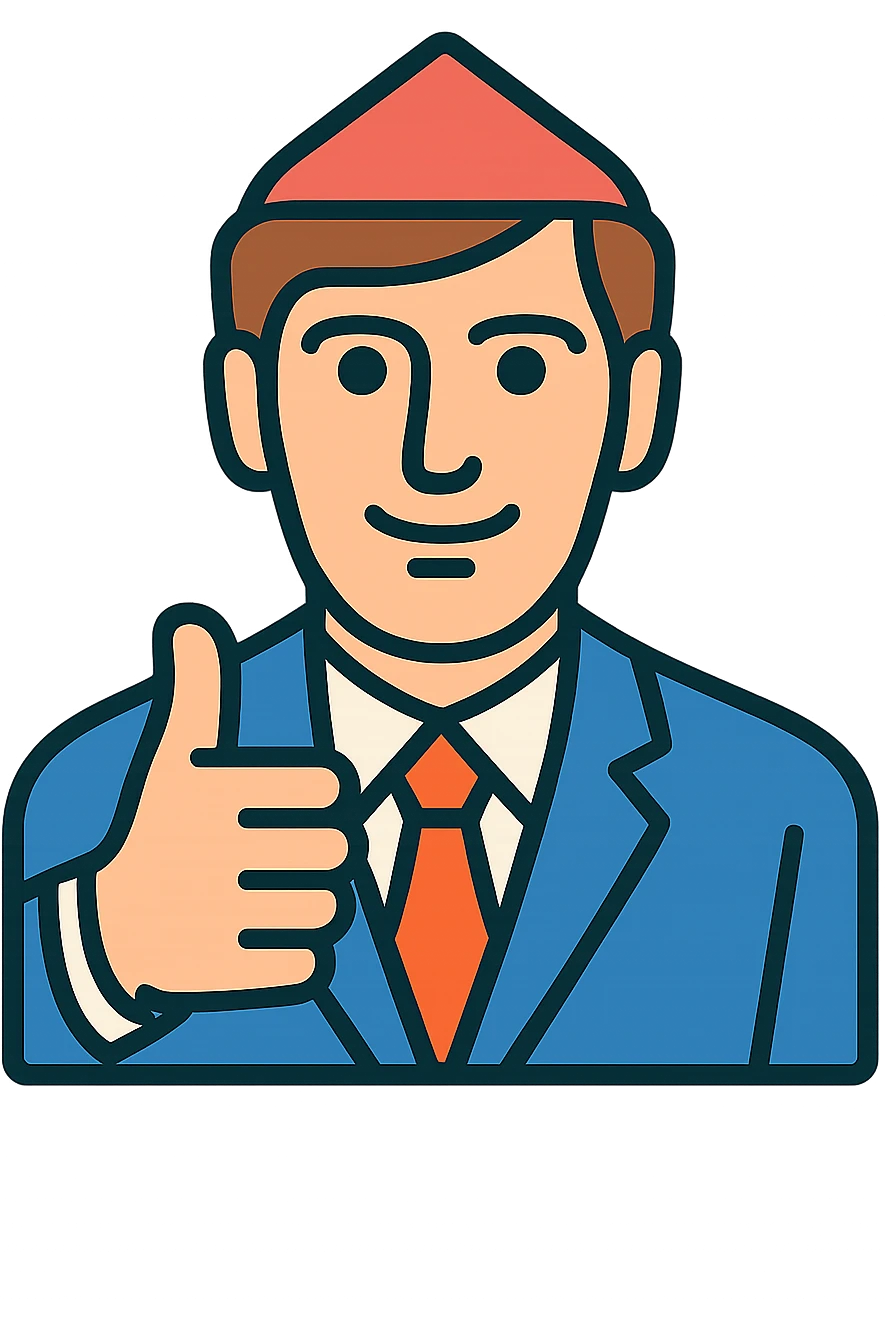 Bobby Fischer giving a thumbs up emoji