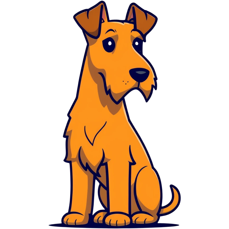 Irish terrier standing  emoji