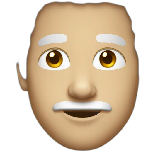 white man afro emoji