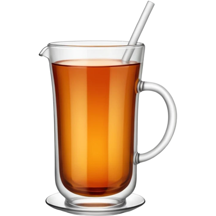 Turkish tea glass in “ince belli bardak” without the stand emoji