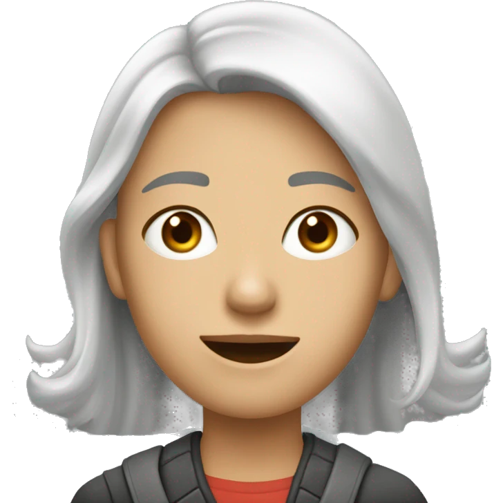 Девочка поет в микрофон  emoji