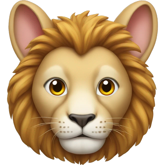 Lion rabbit emoji