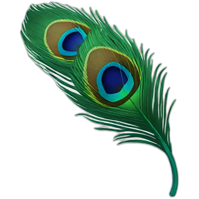 peacock feather emoji