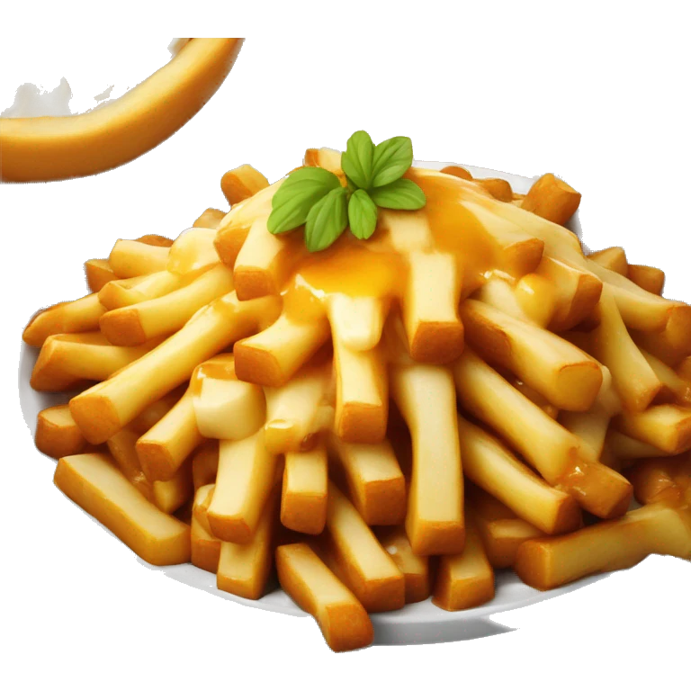 Poutine qui mange une poutine  emoji