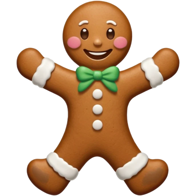 gingerbread man emoji