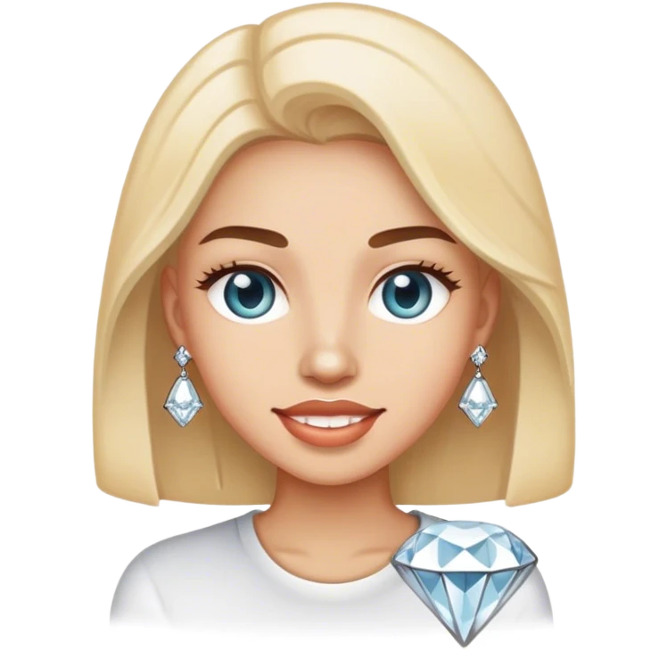 😬 with diamond grill emoji