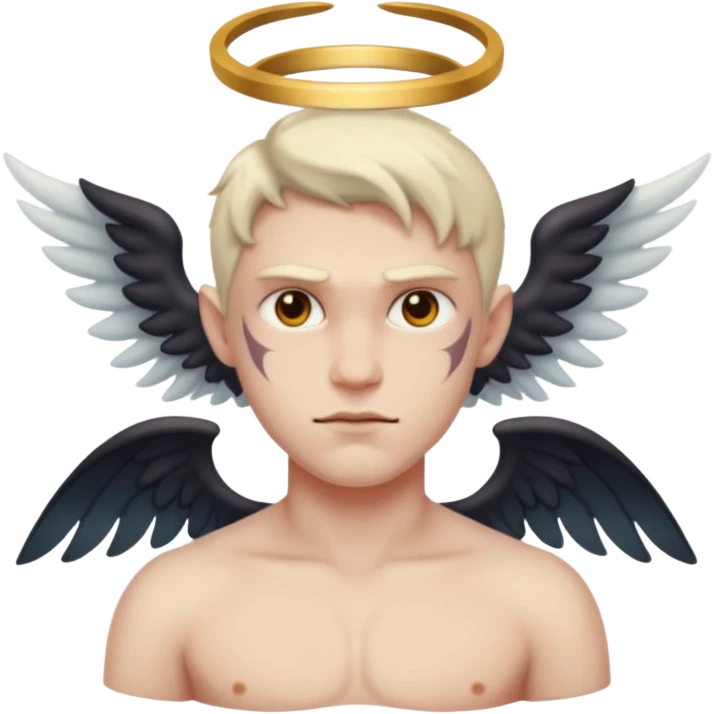Meio anjo meio demonio emoji