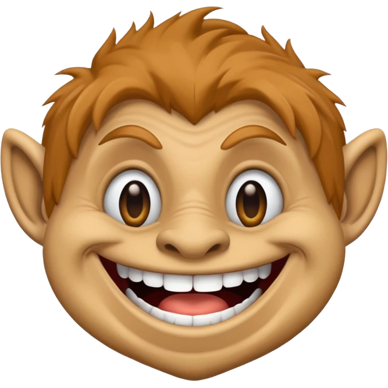 Trolls face emoji