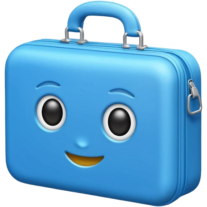 cartella azzurra senza faccia  emoji