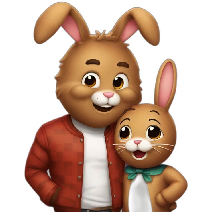 bunny and freddy emoji