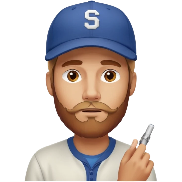 Man vaping emoji