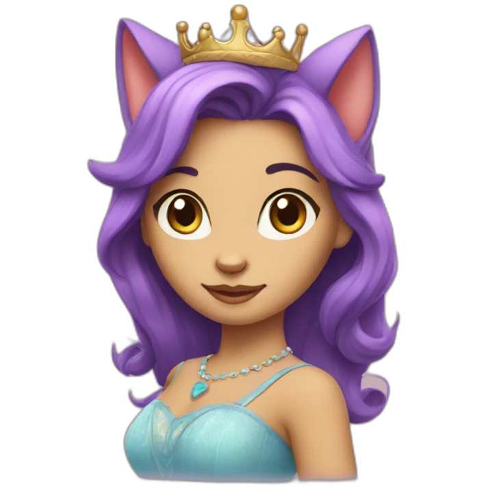 cat princess emoji