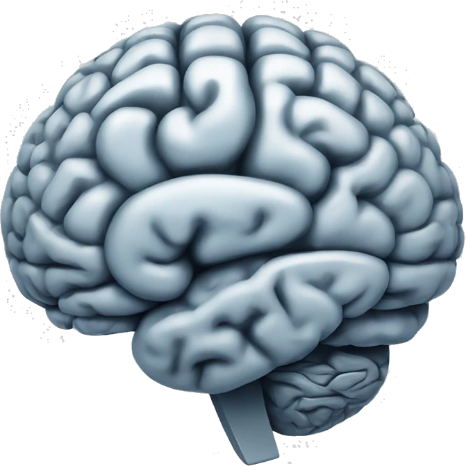 MRI image  a brain emoji