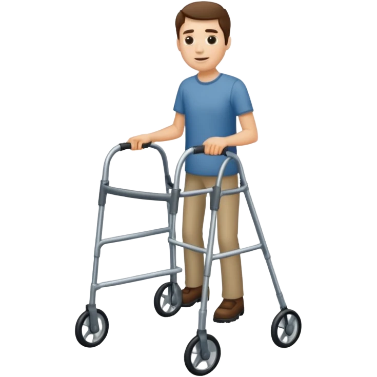 Man with walker emoji