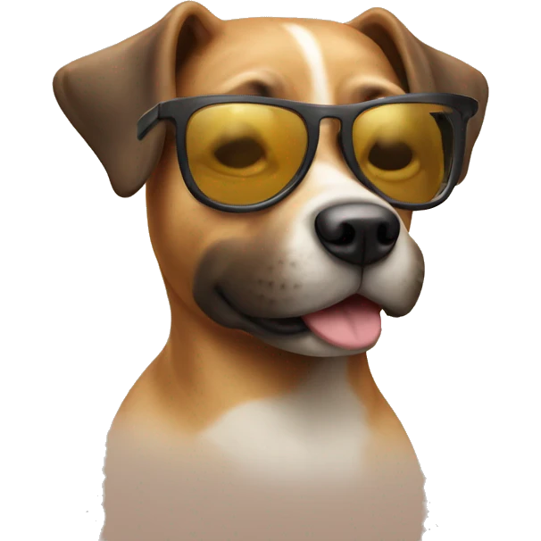 dog wearing sunglasses emoji
