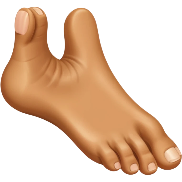 Foot that looks like a thumbs up emoji