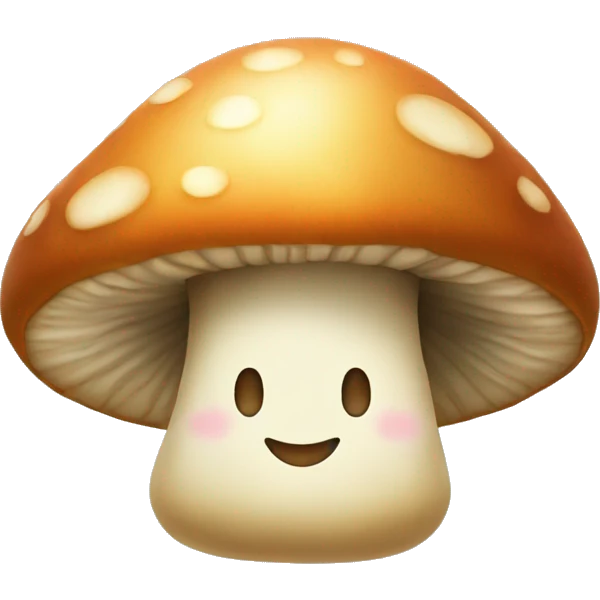mushroom smile emoji