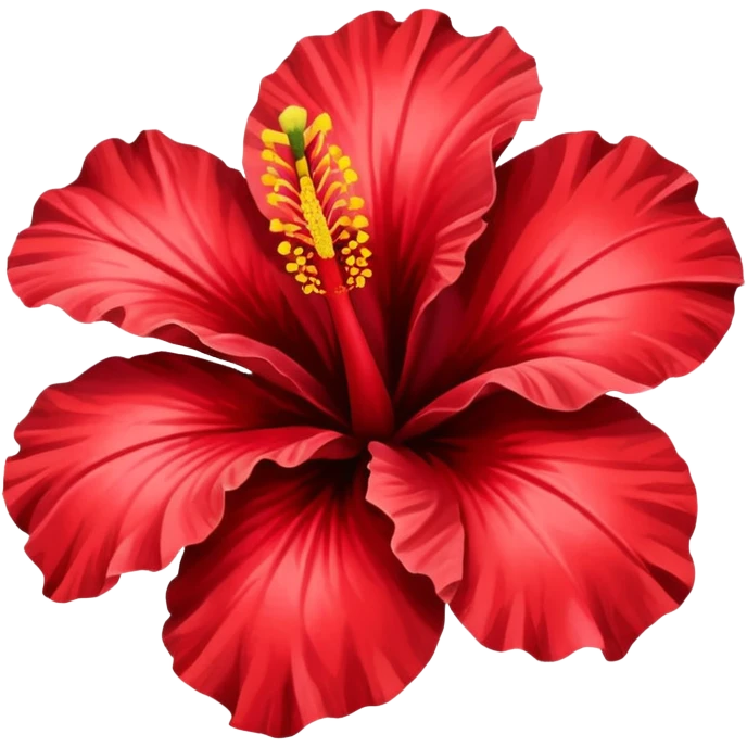 colorful hibiscus flower emoji
