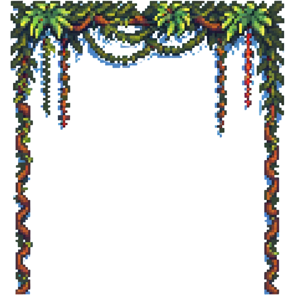 jungle vines wrapped around tree emoji