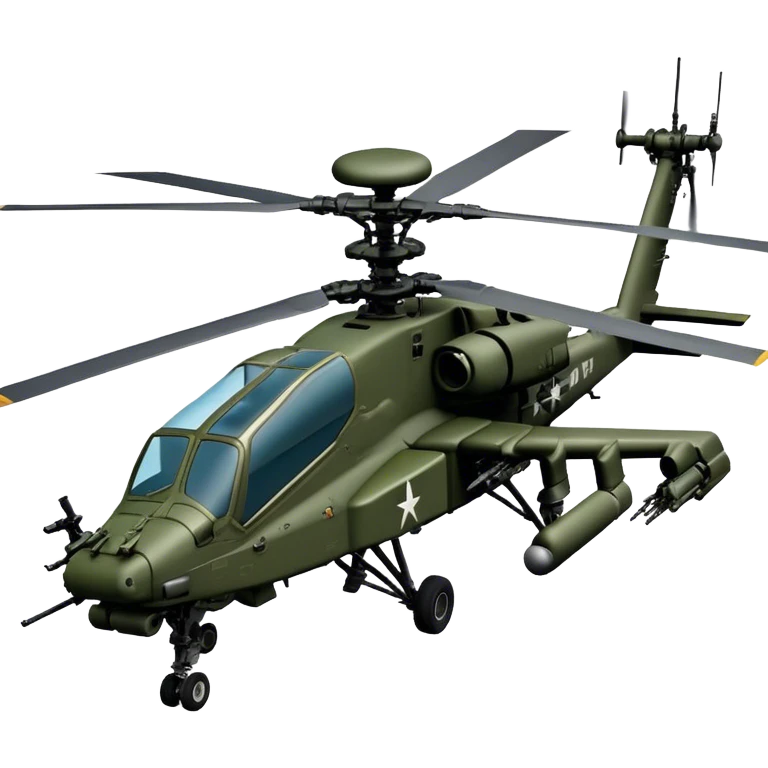 AH-64E Apache - Boeing (Model Year: 2021) (Iconic army green) emoji