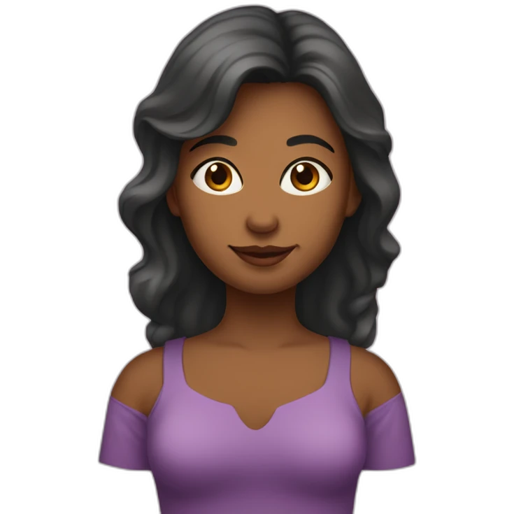 Une fille sûre les épaule de sa mère emoji