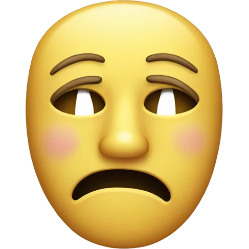 happy and sad mask emoji