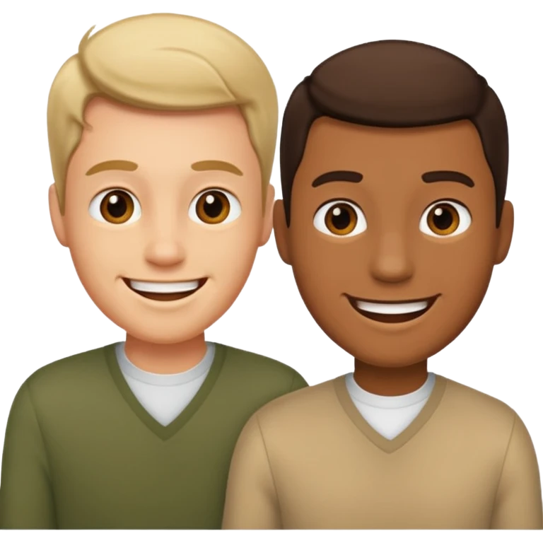 two mans talking emoji