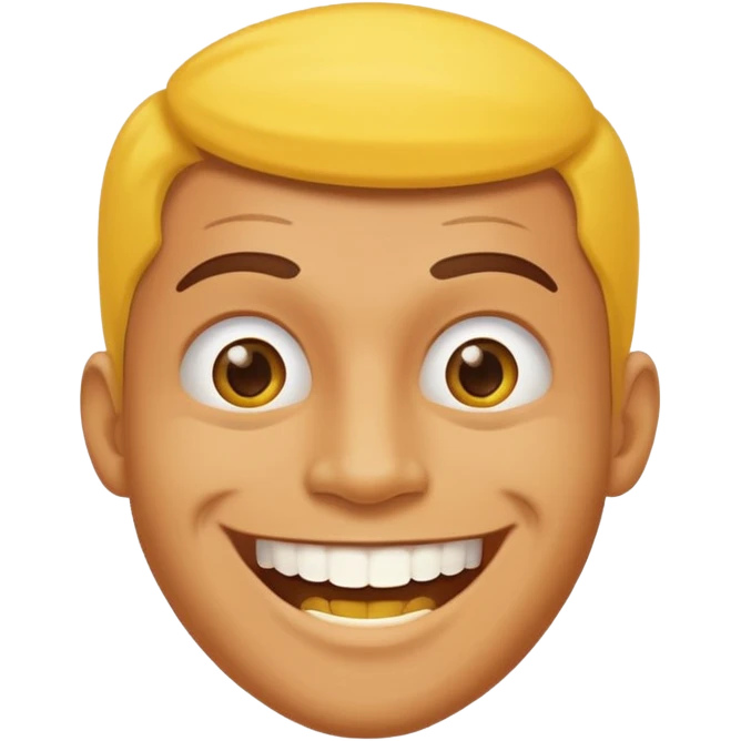 man a yellow teeth emoji