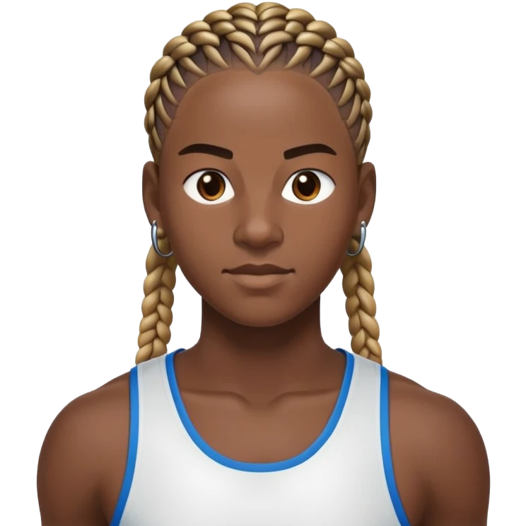 As a d1 athlete with cornrows emoji