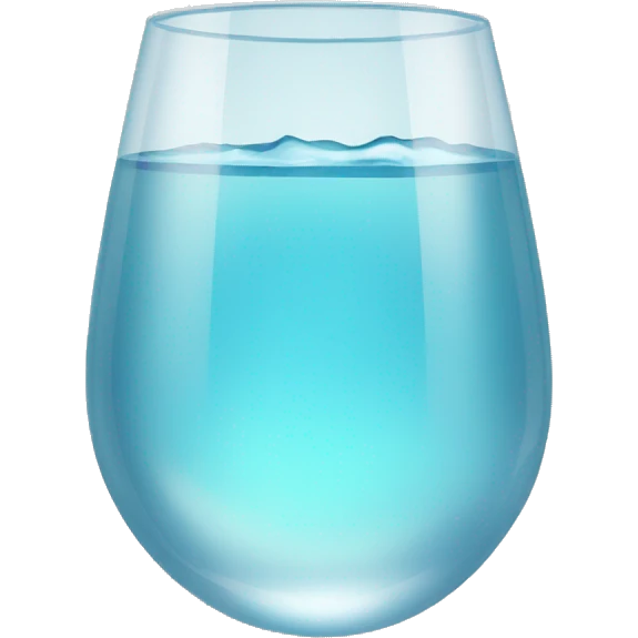 Glass with clear water emoji
