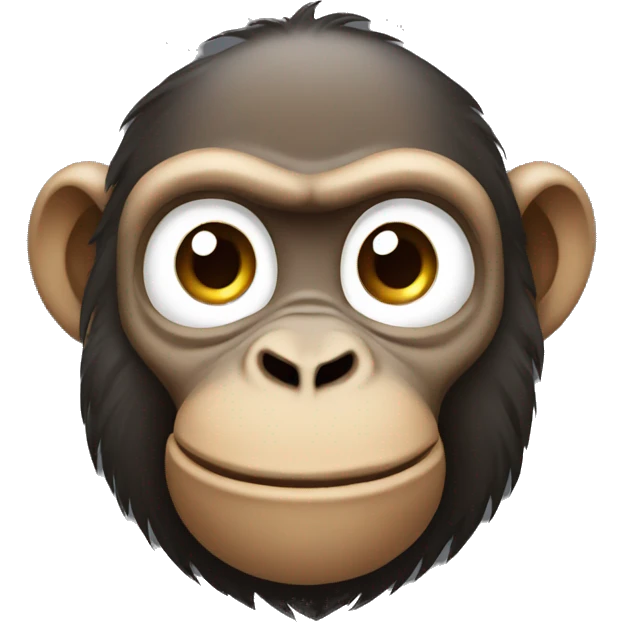 Ape with hands on his cheeks emoji