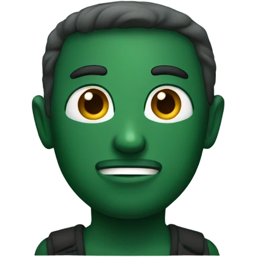 Dark green emoji