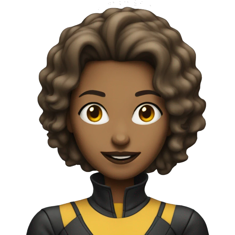 Woman named Ashley who is in the X-Men emoji