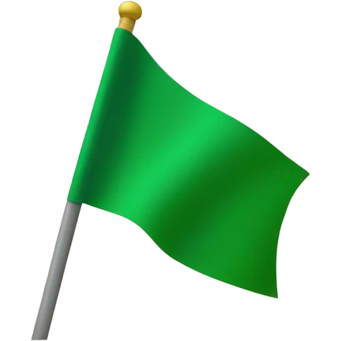 Green flag  emoji