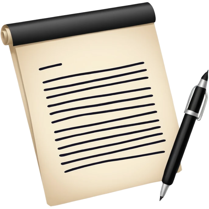 Paper Signature emoji