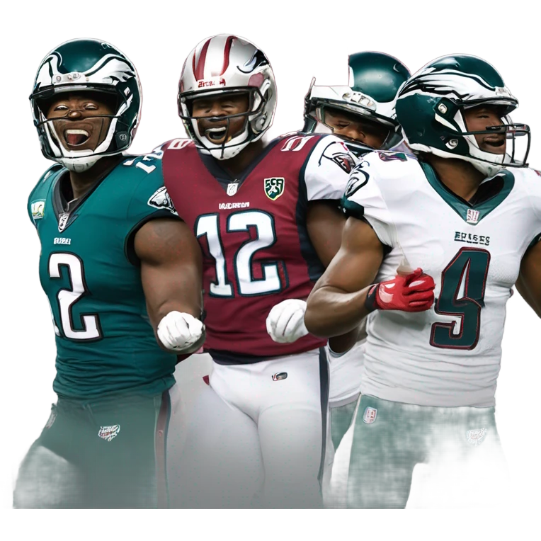 Washington commanders defeating the Philadelphia Eagles emoji
