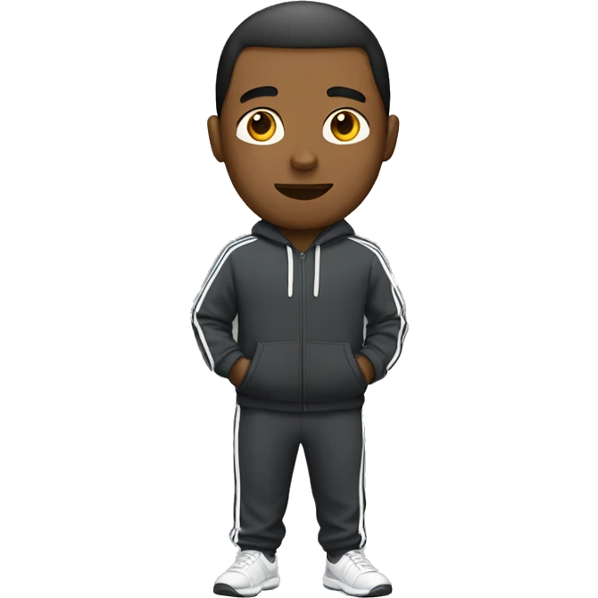 a guy wearing a tracksuit emoji