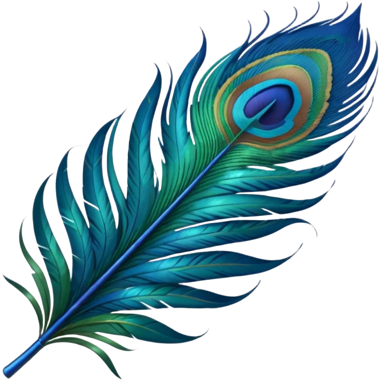 Peacock feather emoji
