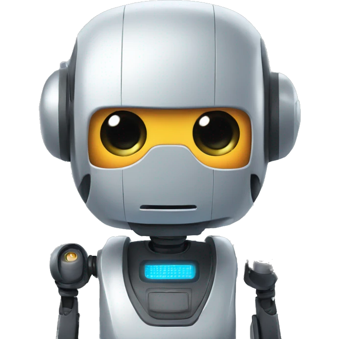 Friedly robot assistant emoji