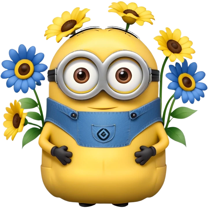 Minion met bloemen  emoji