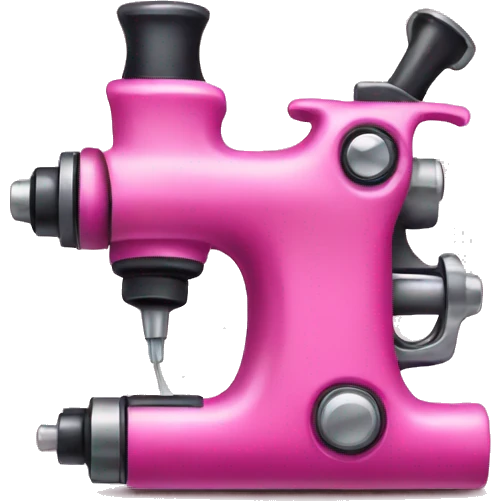 pink tattoo machine emoji