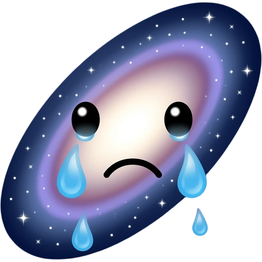 An emoji of litrally everything cool stuff like galaxies and things and an emoji crying Not an actual face an emoji emoji
