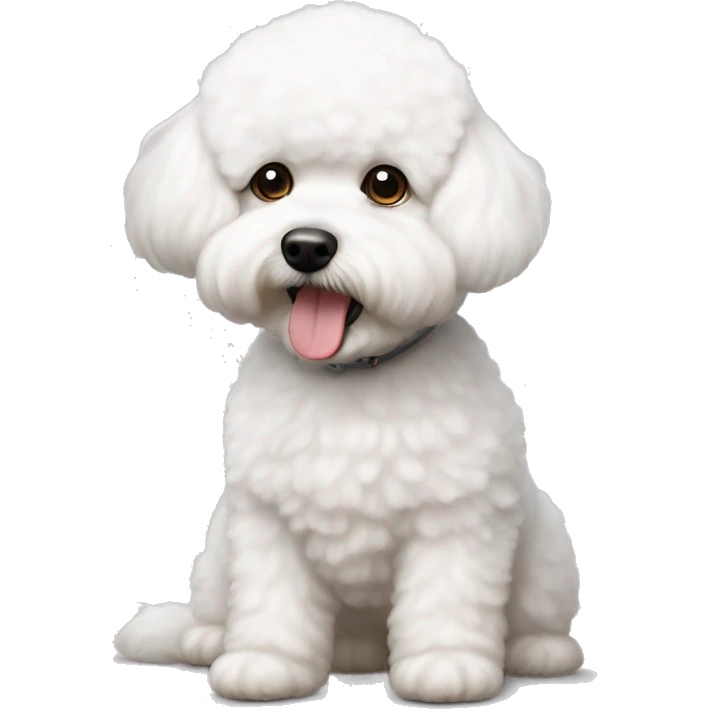 ￼ The bichon frise dog emoji