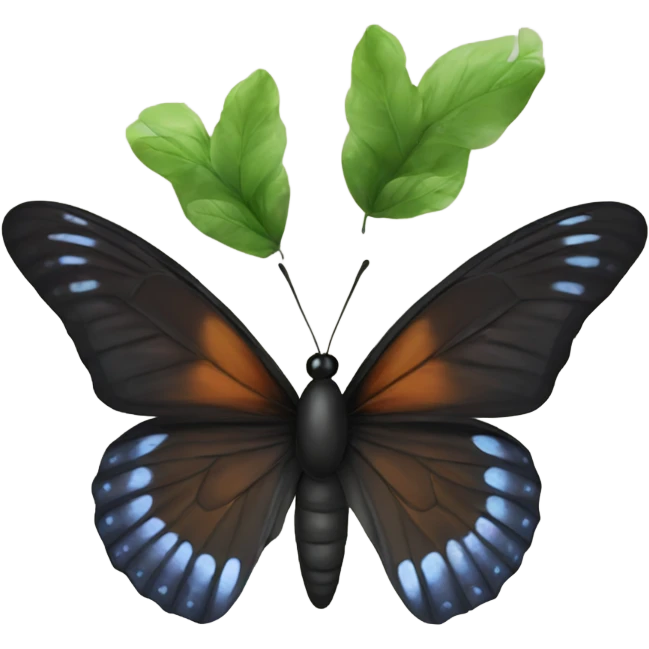 Black butterfly emoji