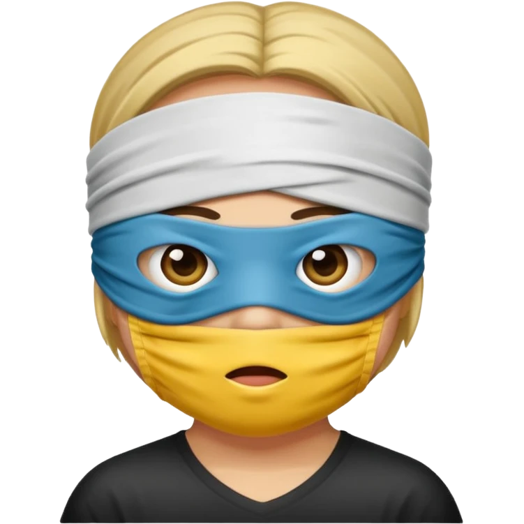 Blindfolded can not see emoji